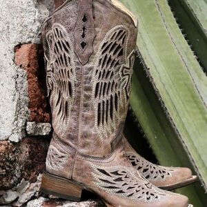 Corral Vintage - Authentic Cross Leather Cowboy Boots GUC MSRP $288 Size 11